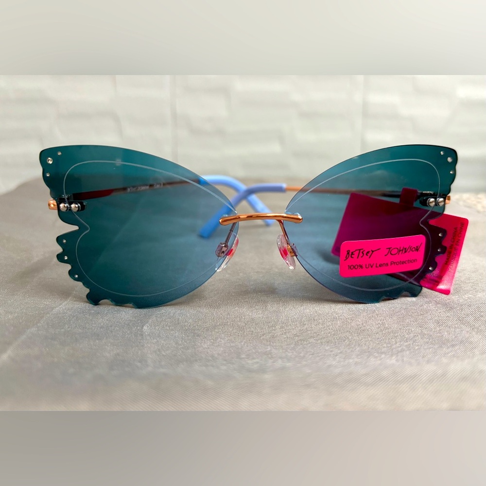Betsey Johnson Butterfly Frame Sunglasses